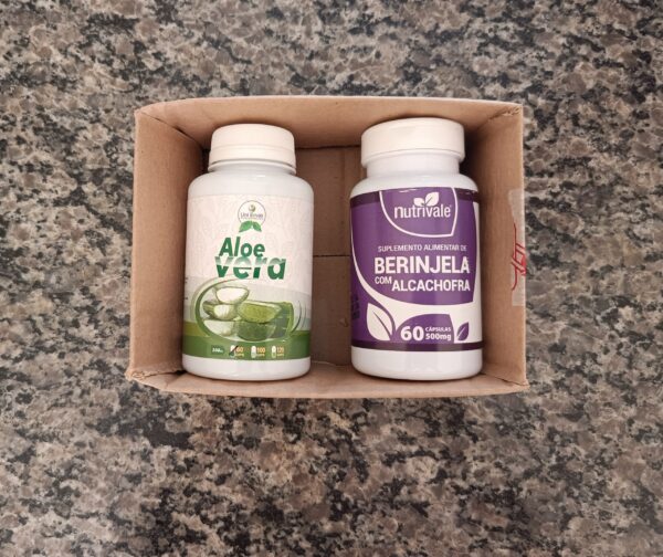 Aloe Vera + Alcachofra com Berinjela 60 caps