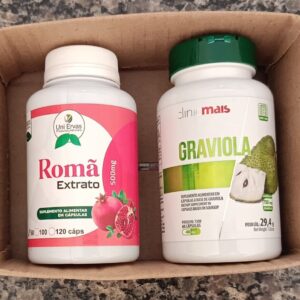 Kit Graviola + Romã 60 cápsulas