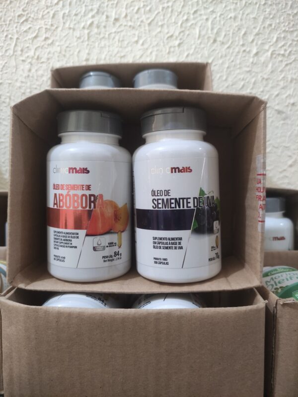 Kit Óleo semente de Uva + Óleo semente de Abóbora 100+60 caps