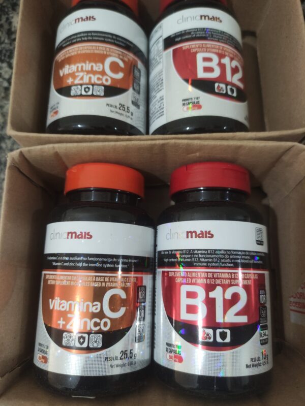Kit Vit C com Zinco + Vit B12 30+30 caps - Image 2