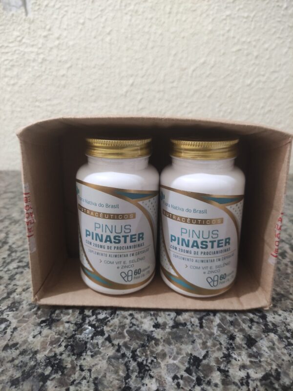 Kit 2 Pinus Pinaster com 200mg de Procianidinas 60 Capsulas - Flora Nativa