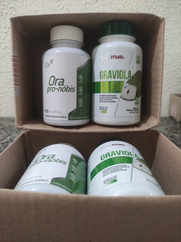 Kit Ora-pro-nóbis + Graviola 100+60 caps