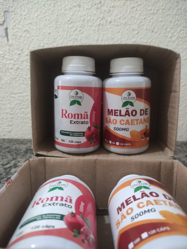 Kit Romã + Melão de São Caetano 60+60 caps