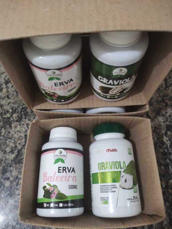 Kit Erva-Baleeira + Graviola 60+60 caps - Image 2