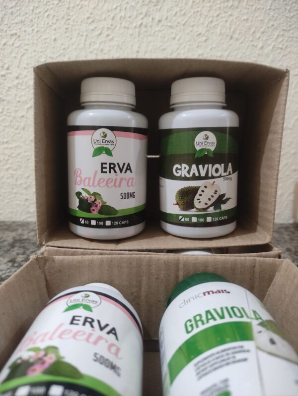 Kit Erva-Baleeira + Graviola 60+60 caps