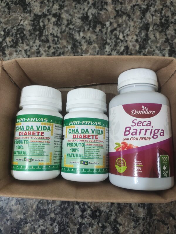 Kit Chá da vida + Seca barriga com Gojiberry 120+100 caps